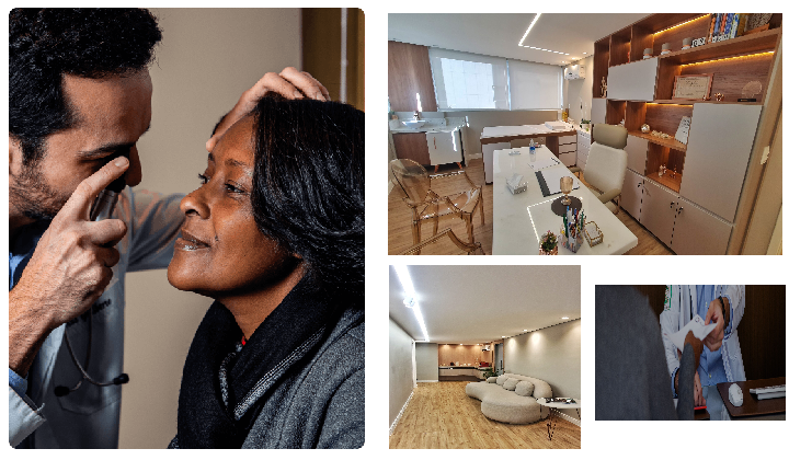 Atendimento humanizado em um ambiente de muito conforto